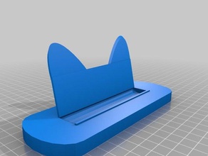 kedi kulak kart sahibi araç sahipleri & kutu iş kartı 3d print model - Mito3D