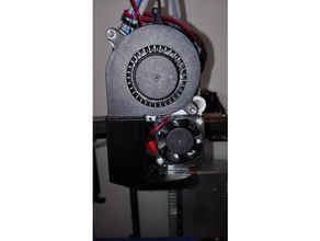 e3d titan ventilador tubo de montaje Impresora 3d extrusoras e3d-titan hotend v6 3d print model - Mito3D
