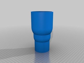 automobile large cup holder automotive 3d print model - Mito3D