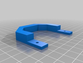 einfacher t rgriff - simples maçaneta da porta exterior e jardim 3d print model - Mito3D