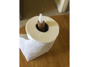 toilet paper roll thingy replacement bathroom holder 3d print model - Mito3D