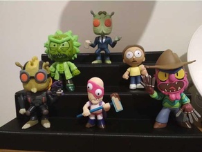 mystery minis figures display 3 tier models 3d print model - Mito3D