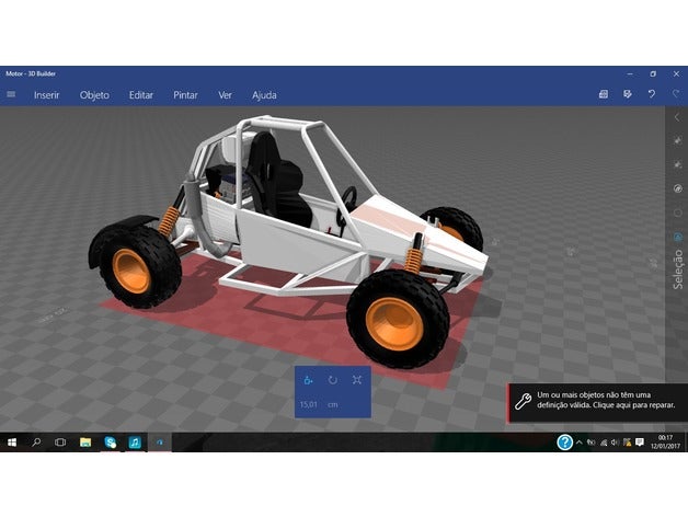 kart cross buggy de la automoción 3D print model - Mito3D