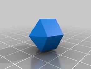 triangular orthobicupola math art customized 3d print model - Mito3D