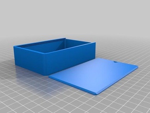 caja con tapa deslizable 120x80 los contenedores personalizado 3d print model - Mito3D
