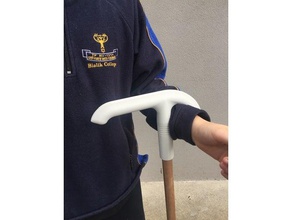 walking cane handle replacement parts aid assistivetech stick disability mobility 3d print model - Mito3D