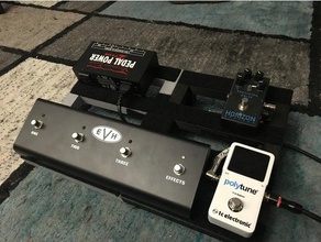 gitar pedal board müzik pedalboard 3d print model - Mito3D