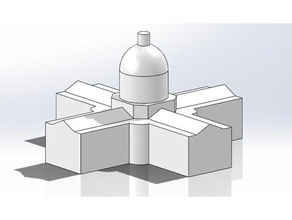mini wisconsin state capitol 3d-Drucker Teile Gebäude Kapital einfach madison der Miniatur Zustand 3d print model - Mito3D