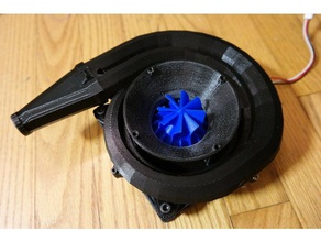 centrifugal compressor 120mm case fan conversion 3d printer accessories blower turbine 3d print model - Mito3D