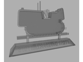 raleigh gelben Traktor Zeichen Replik scans & Replikate 3d print model - Mito3D