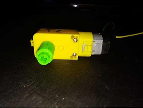 lego motore adattatore la robotica l'adattatore arduino auto compatibili giallo 3d print model - Mito3D