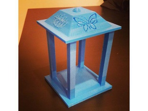 table lantern w magnets decor butterfly centerpiece wedding 3d print model - Mito3D