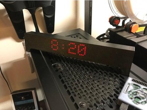 wemos relógio notícias sobre o tempo rolante extended eletrônica 3d print model - Mito3D