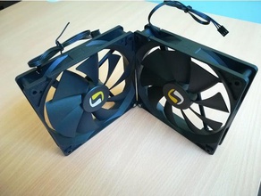 140mm fans joint 90 degrees electronics fan degree mining rig 3d print model - Mito3D