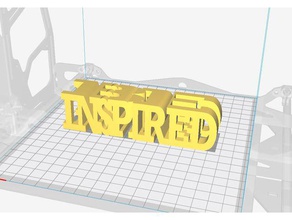 texto flip inspirado art inspirada inspiración el señor de la impresora 3d print model - Mito3D