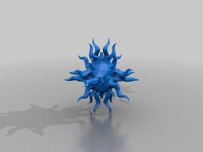 sunball sculptures ball sun 3d print model - Mito3D