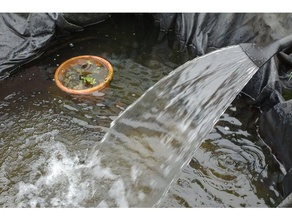 arrondi de pulvérisation sortie des étangs extérieur et jardin étang à poissons les l'étang la fontaine 3d print model - Mito3D