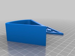 cheese triangle carrying case 2 wedges containers holder 3d print model - Mito3D
