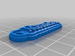 darlene Schlüsselanhänger kundengebundene 3d print model - Mito3D