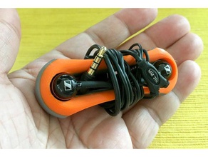 pocket earbud holder audio earphone headphone 3d print model - Mito3D