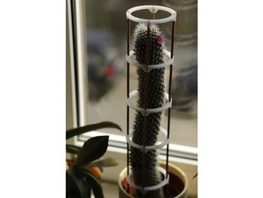 plante de la bague support conçu grands cactus extérieur et jardin en croissance l'aide l'usine l'anneau étagère soutien 3d print model - Mito3D