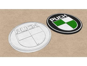 puch badge automotive 3d print model - Mito3D