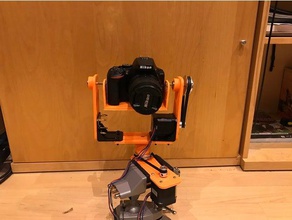 dslr pan tilt mecanismo de timelapses la robótica arduino cámara réflex digital canon nikon electrónica raspberry pi el robot paso a timelapse 3d print model - Mito3D