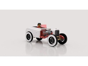 playmobil 1932 hot rod chasis wip juguetes de construcción coches 3d print model - Mito3D