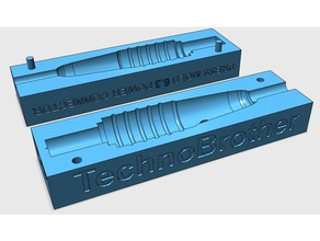 pulse el molde portátil de alimentación conector 63 mm diy notebook moho 3d print model - Mito3D