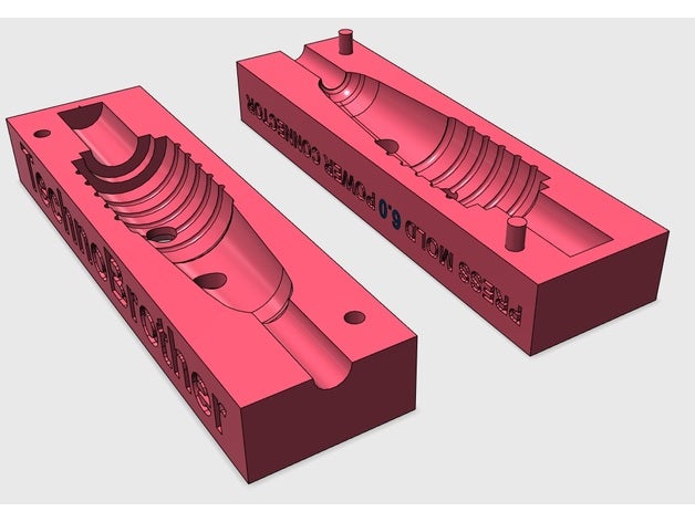 appuyez sur moule portable connecteur d'alimentation de 6,0 mm le bricolage 60 carnet notes 3D print model - Mito3D