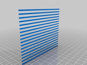first layer calibration strips 3d printing tests 3d print model - Mito3D