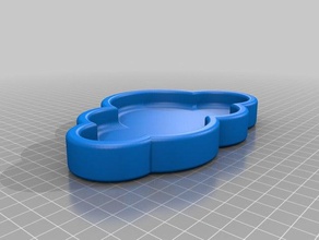 simple cloud dish models change keys soap 3d print model - Mito3D