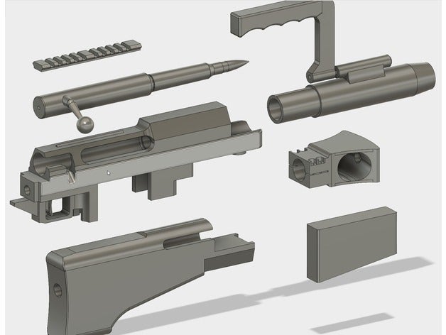 pgm hecate ii props amr anti fallout new vegas material rifle 3D print model - Mito3D