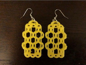 round roof earrings earring 3d print model - Mito3D