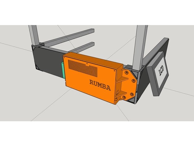 rigidbot laterali caso rumba einsy rambo retrò mini Stampante 3d parti mini-rambo 3D print model - Mito3D