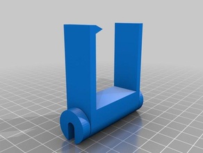 my customized captive customizeable cable holder rounded computer 3d print model - Mito3D