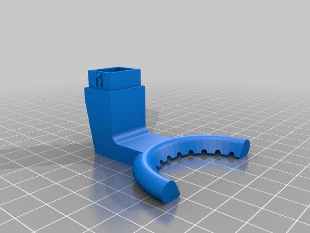 anet a8 - fan duct 27 Höhe 3d-Drucker Teile kundengebundene 3D print model - Mito3D
