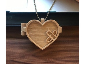 katawa shoujo logo accessories signs & logos accessory box charm heart keychain locket necklace visual novel 3d print model - Mito3D
