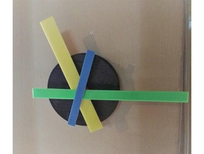 colored wall clock decor 3d print model - Mito3D