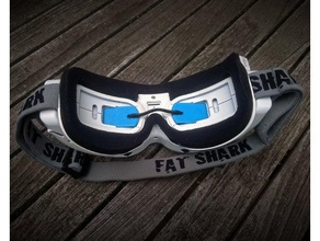 fatshark de protection l'objectif r c véhicules le couvercle dominateur la graisse fat shark fpv des lunettes racer racing hd2 hd3 hdo requin 3d print model - Mito3D