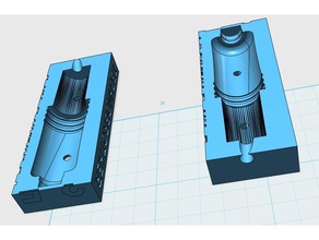 3 5 famale jack-Anschluss drücken Sie Schimmel Heißkleber diy 3,5 mm Buchse jack Form 3d print model - Mito3D