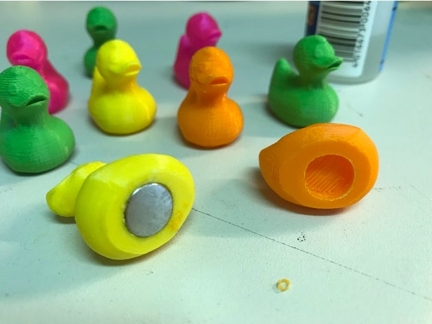 rubber duck fridge magnets kitchen & dining magnet 3D print model - Mito3D