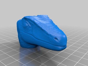raptor cabeça woggle a arte scout velociraptor 3d print model - Mito3D
