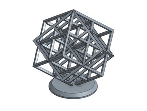 double lattice cube 3d printing tests banana test torture 3d print model - Mito3D