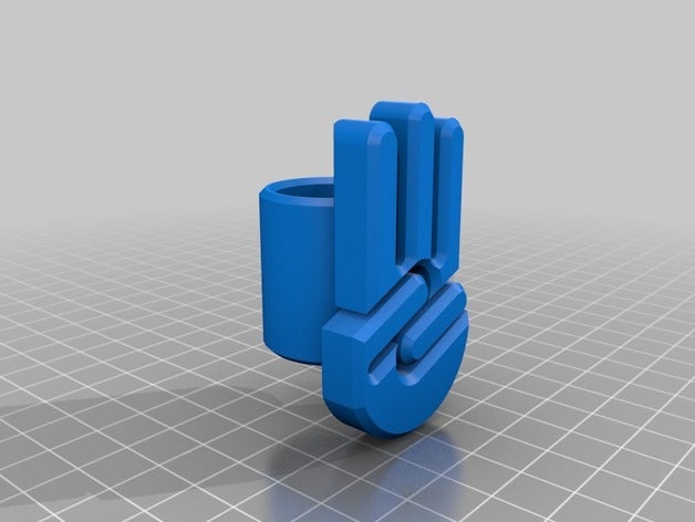 scout sign woggle art 3D print model - Mito3D