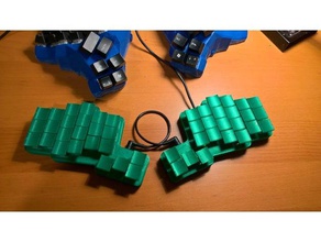 crocodox teclado matías interruptores equipo ergodox ergonómico vamos a dividir split steno 3d print model - Mito3D