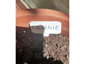 plant label - garden sign outdoor & gardening tools indoor marker plants pot 3d print model - Mito3D