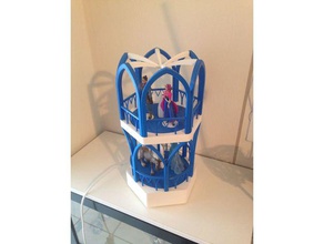 frozen castello di ghiaccio giocattoli meccanici display stand elsa congelati film olaf torre 3d print model - Mito3D