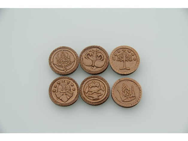 coins middle-earth games coin larp roleplaying 3D print model - Mito3D