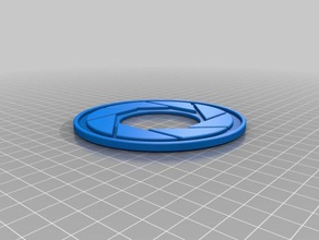 aperture science coaster kitchen & dining logo drink portal 2 video game 3d print model - Mito3D